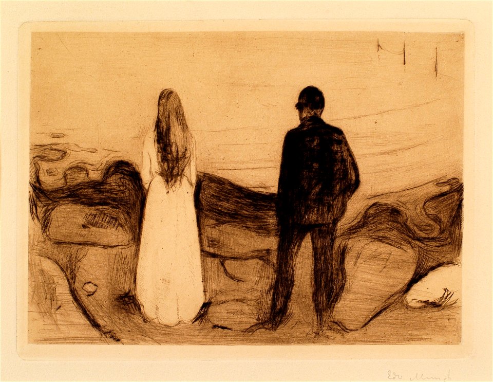 Edvard Munch Two Human Beings Thielska 297M13