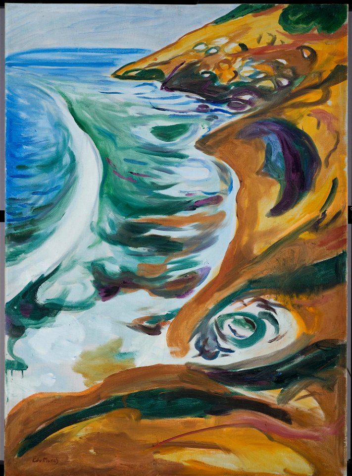 Edvard Munch - Waves Breaking on the Rocks - MM.M.00197 - Munch Museum