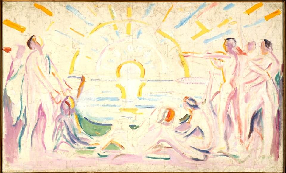 Edvard Munch - The Sun and Awakening Nude Men - MM.M.00924 - Munch Museum