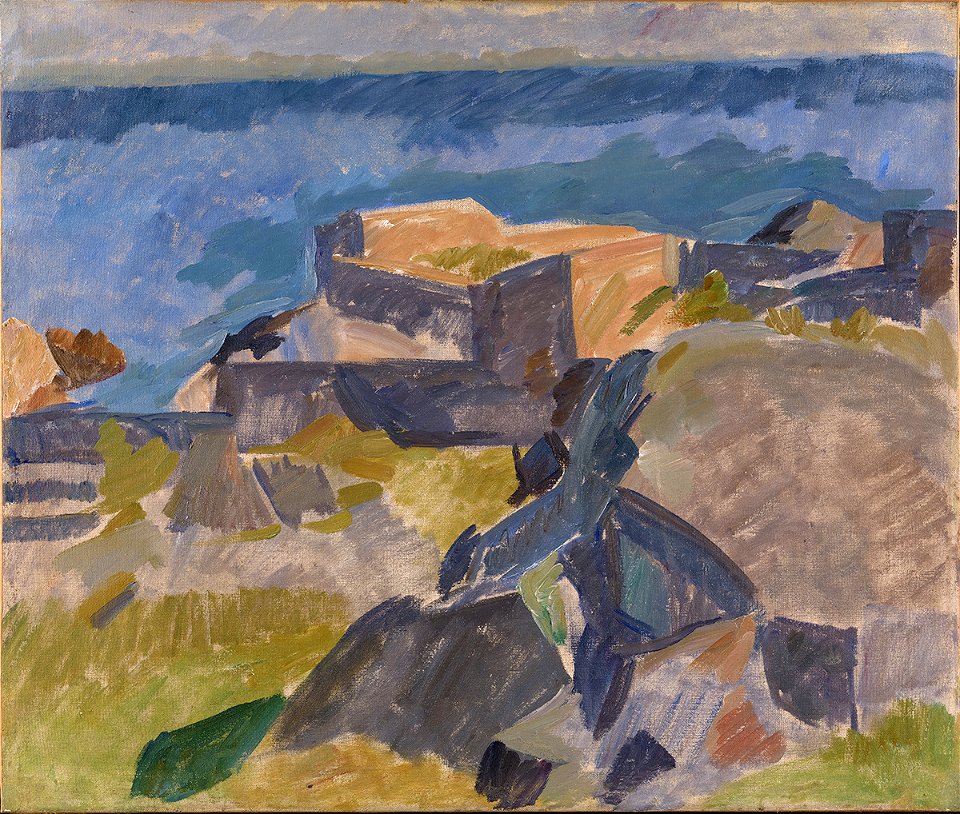 Edvard Weie, Motiv fra Christiansoe, 1914, KMS3874, SMK