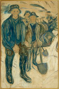 Edvard Munch - Workers in Snow - MM.M.00889 - Munch Museum
