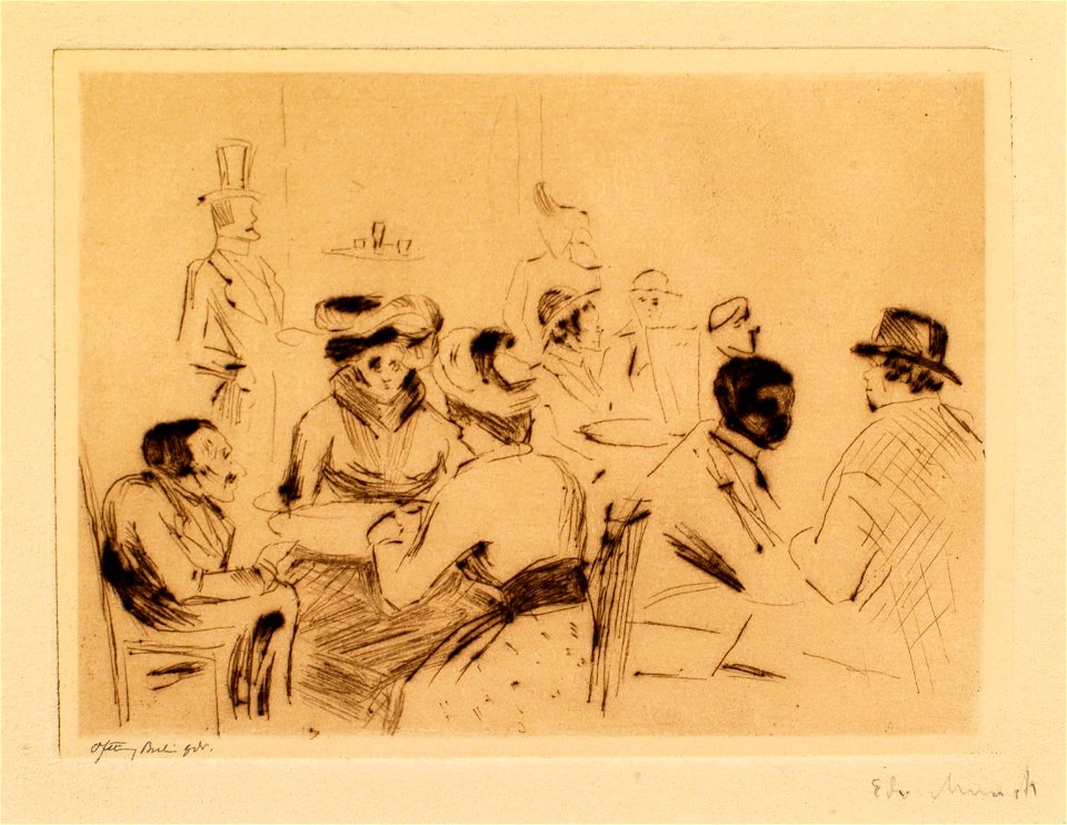 Edvard Munch Café Bauer Thielska 297M36