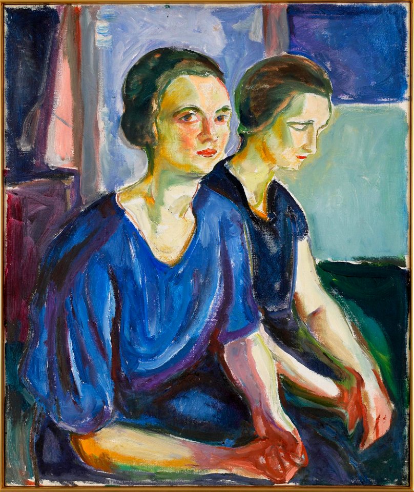 Edvard Munch - Two Women, Seated - MM.M.00097 - Munch Museum