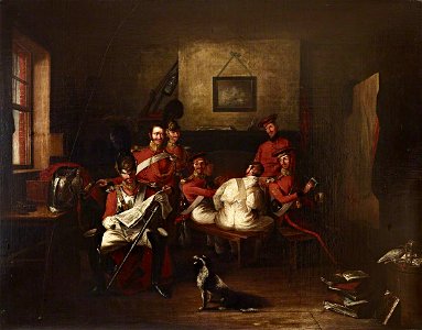 Edward Bird (1772-1819) - The Life Guards in a Guardroom - 515687 - National Trust