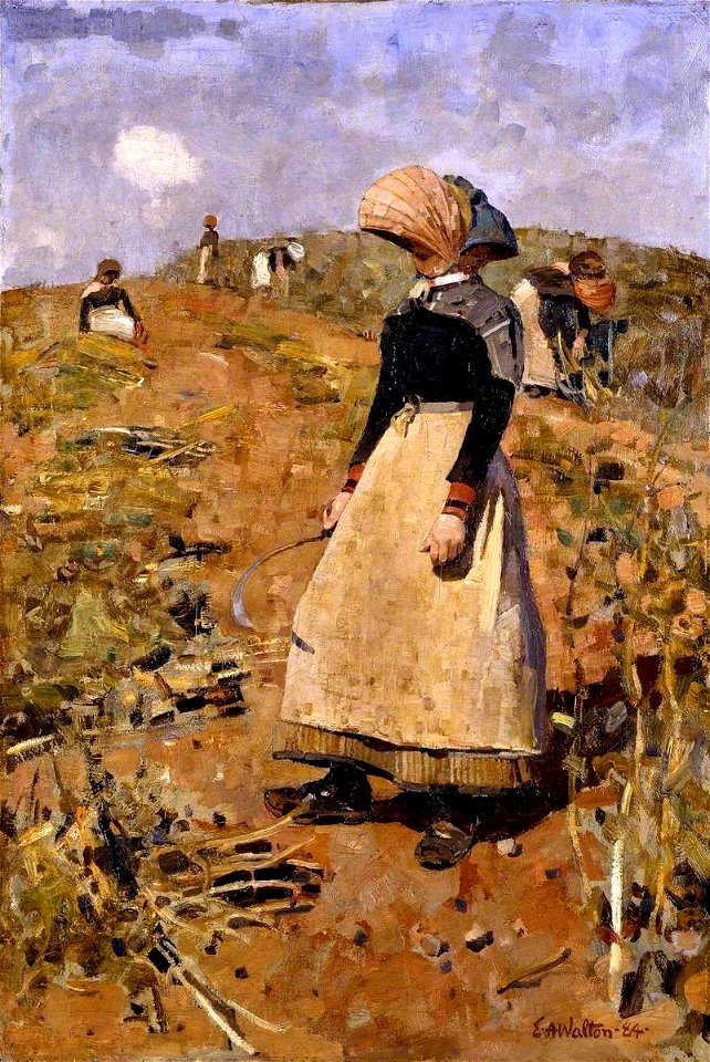 Edward Arthur Walton (1860-1922) - Berwickshire Field-workers - T03447 - Tate