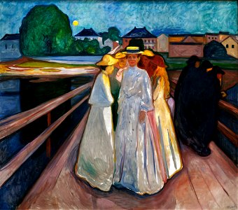 Edvard Munch On the Bridge Thielska 287