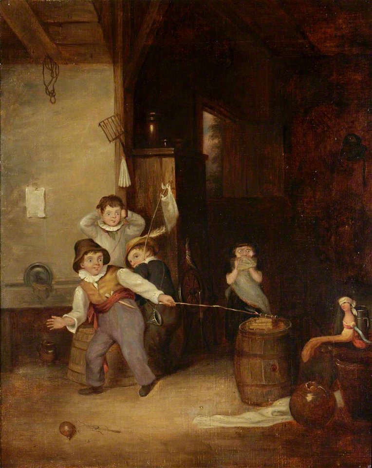 Edward Bird (1772-1819) - The Toy Prisoner Being Shot in the School Room - 1319335 - National Trust