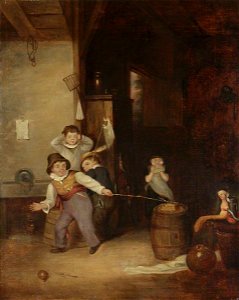 Edward Bird (1772-1819) - The Toy Prisoner Being Shot in the School Room - 1319335 - National Trust