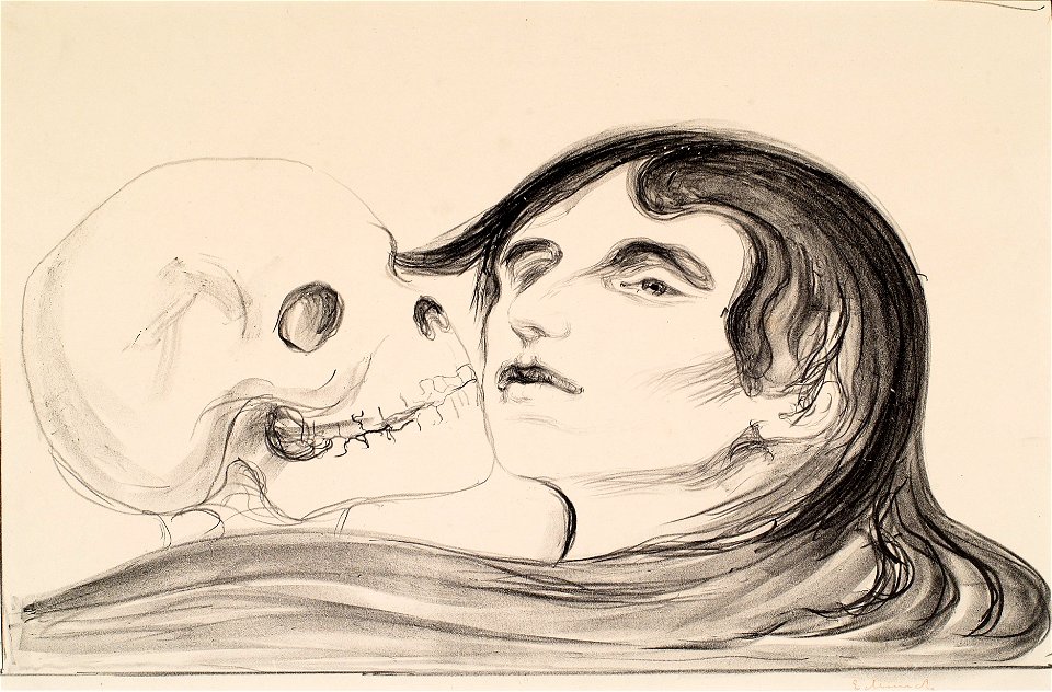 Edvard Munch The Kiss of Death Thielska 297M69