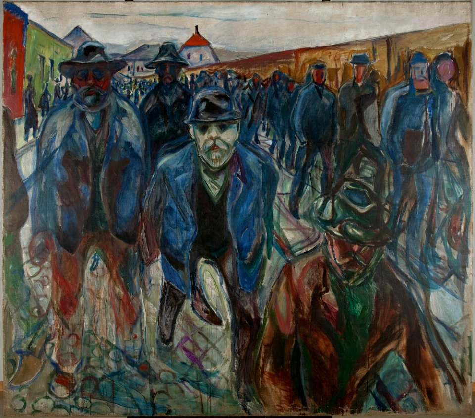 Edvard Munch - Workers on their Way Home - MM.M.00365 - Munch Museum