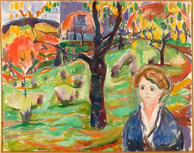 Edvard Munch - Young Woman in the Garden - MM.M.00077 - Munch Museum
