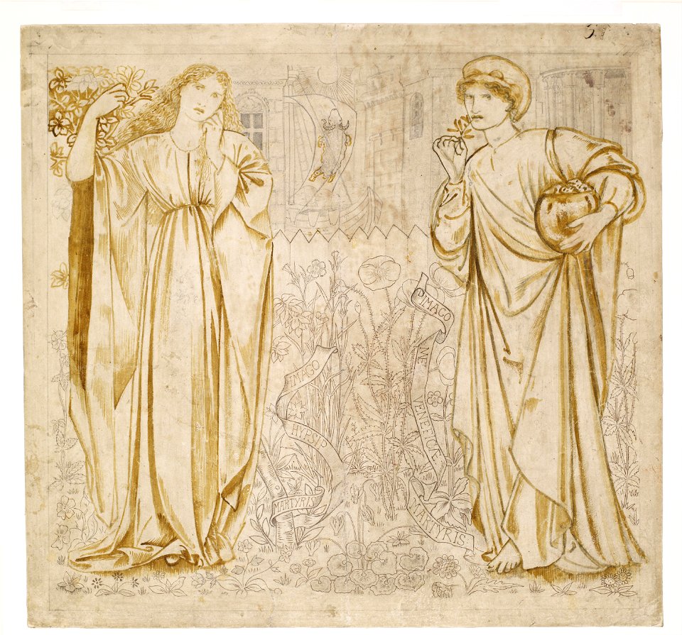 Edward Burne-Jones - Chaucer's 'Legend of Good Women' - Hypsiphile And Medea - Google Art Project