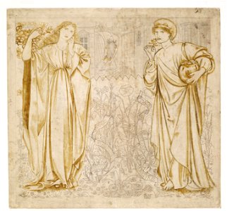 Edward Burne-Jones - Chaucer's 'Legend of Good Women' - Hypsiphile And Medea - Google Art Project