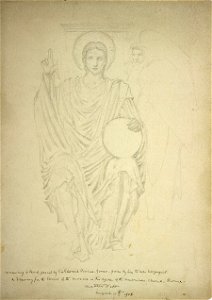 Edward Burne-Jones - Drawing for the Figure of Christ, American Church, Rome