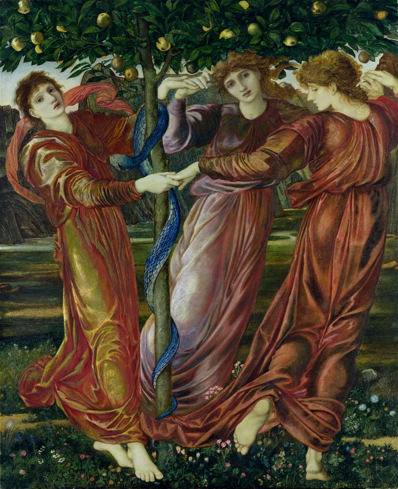 Edward Burne-Jones - Garden of the Hesperides (Hamburger Kunsthalle)