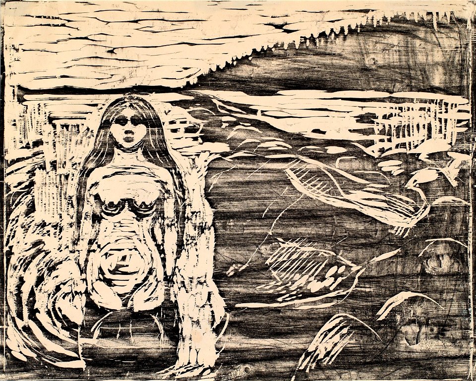 Edvard Munch Girl Bathing Thielska 297M88