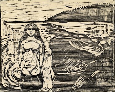 Edvard Munch Girl Bathing Thielska 297M88
