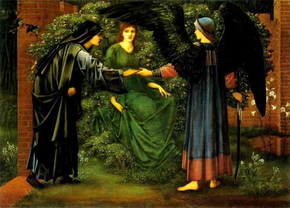 Edward Burne-Jones - Il Cuore della Rosa, 1889