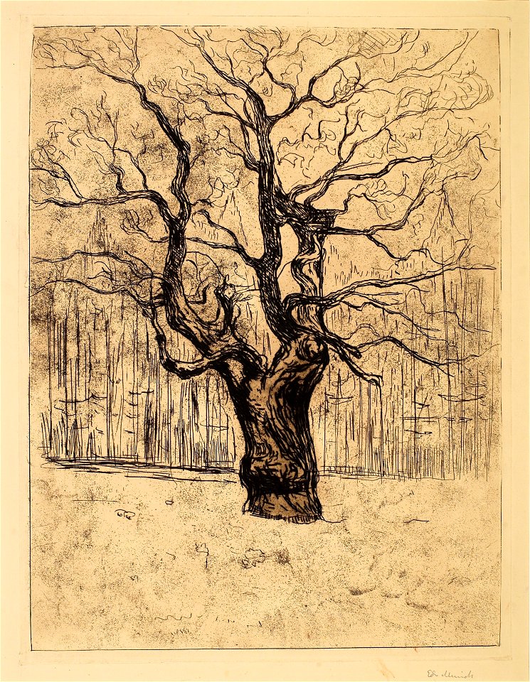Edvard Munch The Oak Thielska 297M45