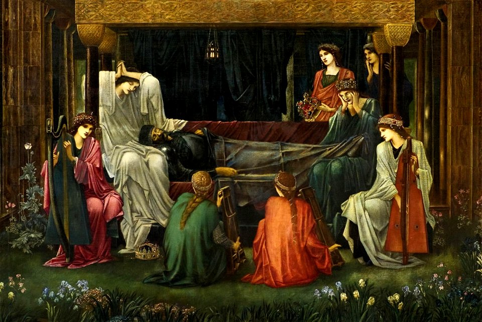 Edward Burne-Jones.The last sleep of Arthur