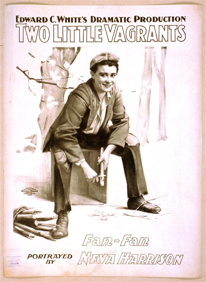 Edward C. White's dramatic production, Two little vagrants LCCN2014636708