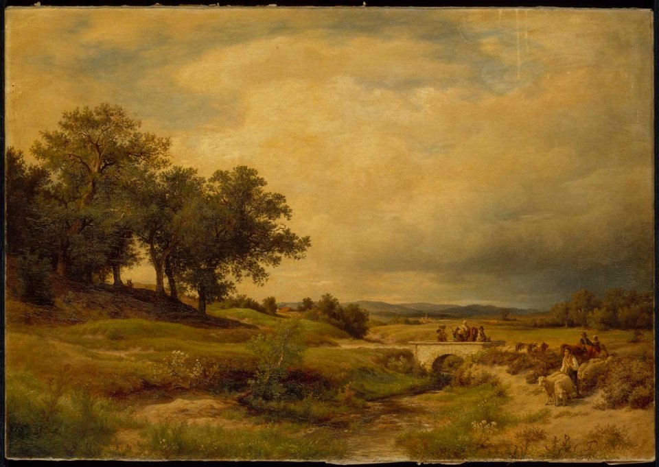 Edward C. Post - Landscape with Sheep - 1980.350 - Museum of Fine Arts