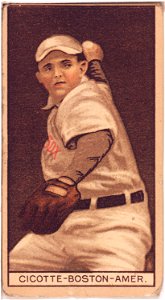 Edward Cicotte, Boston Red Sox, baseball card portrait LCCN2008678011