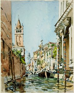 Edward Darley Boit - Rio di San Barnaba, Venice - Google Art Project