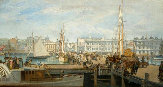 Edward Gifford - Auckland from the Wharf - 1889-6 - Auckland Art Gallery