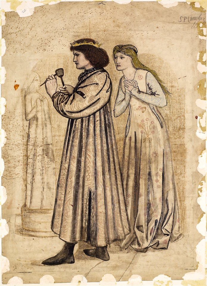 Edward Burne-Jones - King René's Honeymoon - Sculpture - Google Art Project