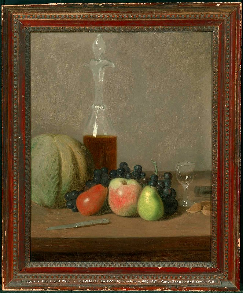 Edward Bowers - Fruit and Wine - 47.1266 - Museum of Fine Arts