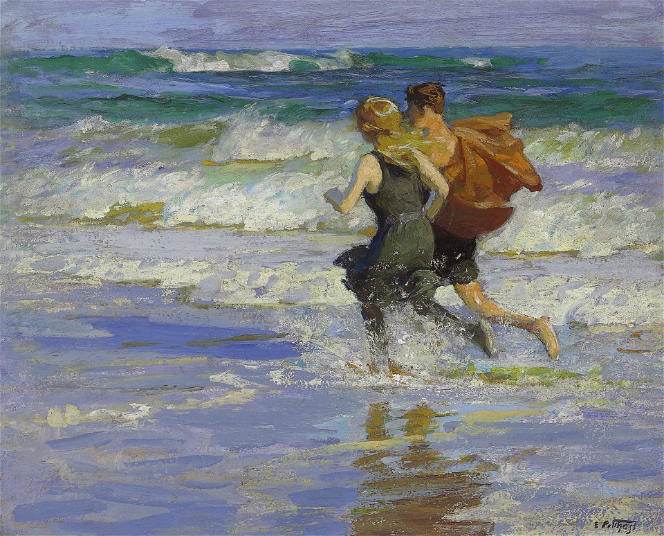 Edward Henry Potthast - At the Beach (c.1918)