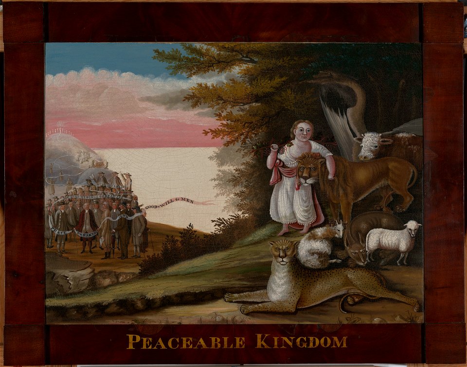 Edward Hicks - The Peaceable Kingdom - 1965.46.2 - Yale University Art Gallery