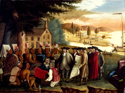 Edward Hicks - Penn's Treaty with the Indians - Google Art Project