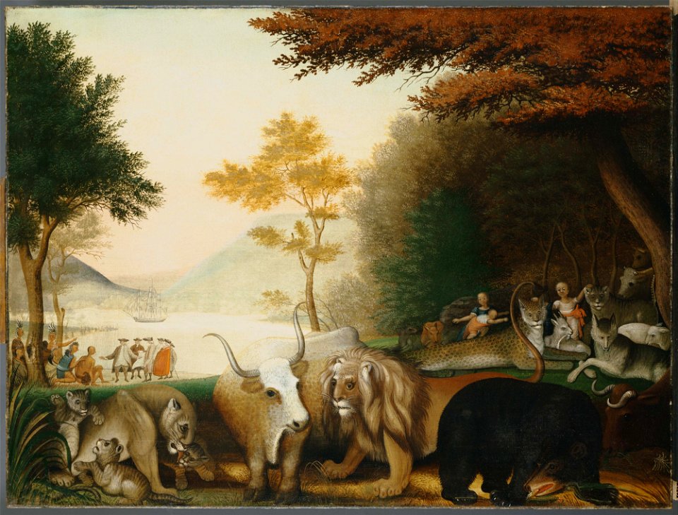 Edward Hicks - The Peaceable Kingdom - Google Art Project (27748171)