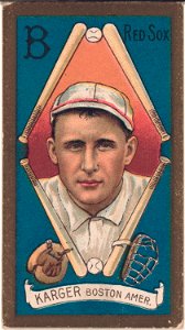 Edward Karger, Boston Red Sox, baseball card portrait LCCN2008677427