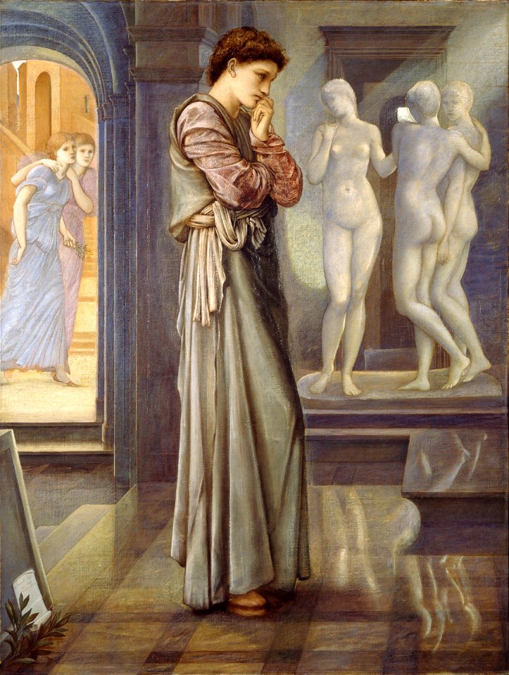Edward Burne-Jones - Pygmalion and the Image - The Heart Desires - Google Art Project