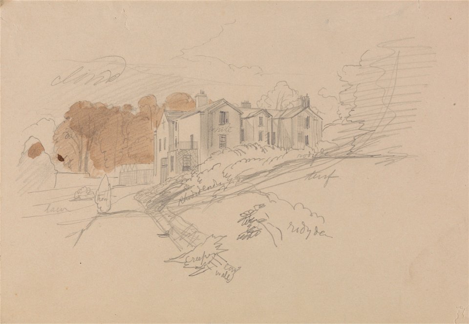 Edward Lear - A Country House - Google Art Project