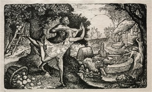 Edward Calvert (British, 1799-1883) - The Cyder Feast, A Vision of Joy and Thanksgiving - 1929.142 - Cleveland Museum of Art
