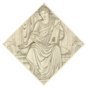 Edward Coley Burne-Jones A woman with a lyre