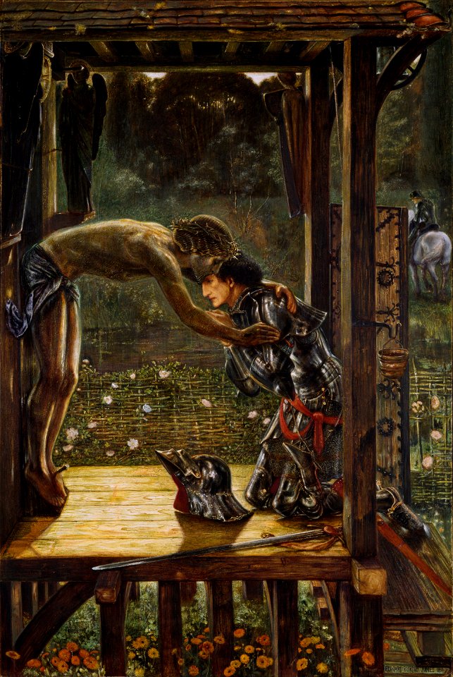 Edward Burne-Jones - The Merciful Knight - Google Art Project