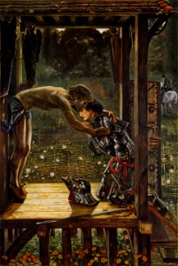 Edward Burne-Jones - The Merciful Knight - Google Art Project