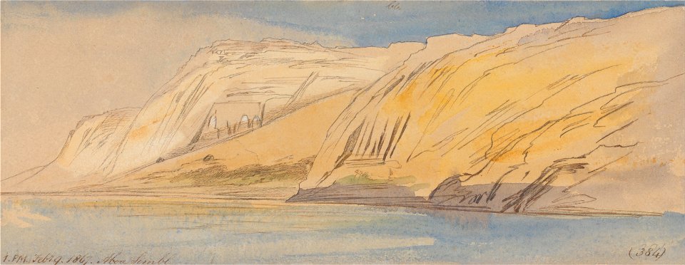 Edward Lear - Abu Simbel, 1-00 pm, 9 February 1867 (384) - Google Art Project
