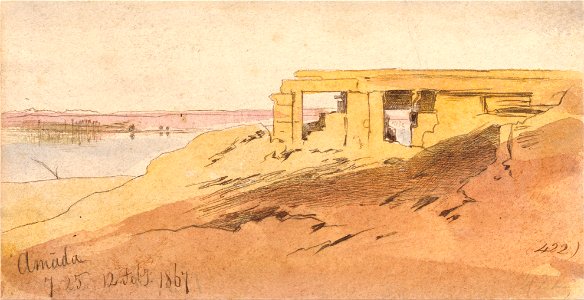 Edward Lear - Amada, 7-25 am, 12 February 1867 (422) - Google Art Project