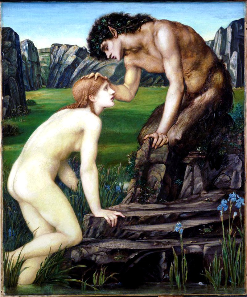 Edward Burne-Jones Pan and Psyche