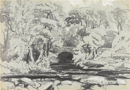 Edward Lear - Calder Bridge - Google Art Project