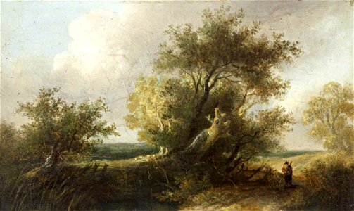 Edward Charles Williams (1807-1881) - A Country Lane - 515516.1 - National Trust