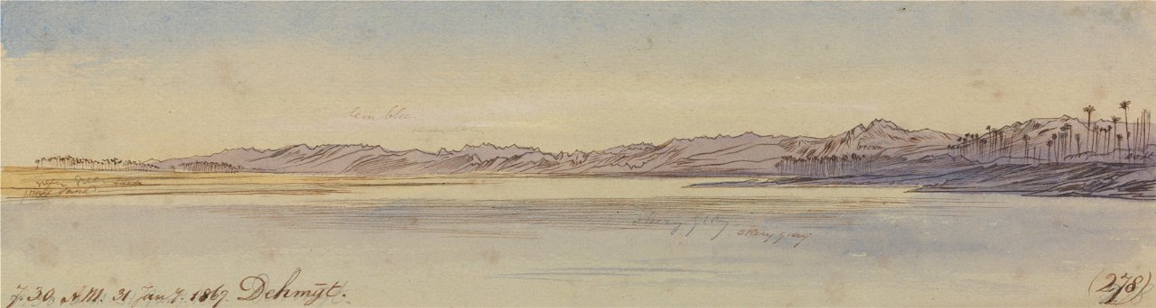 Edward Lear - Dehmyt, 7-30 am, 31 January 1867 (278) - Google Art Project