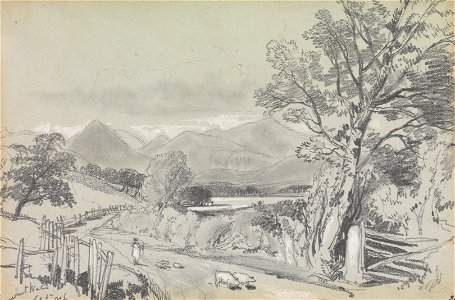 Edward Lear - Derwentwater, September 1836 - Google Art Project