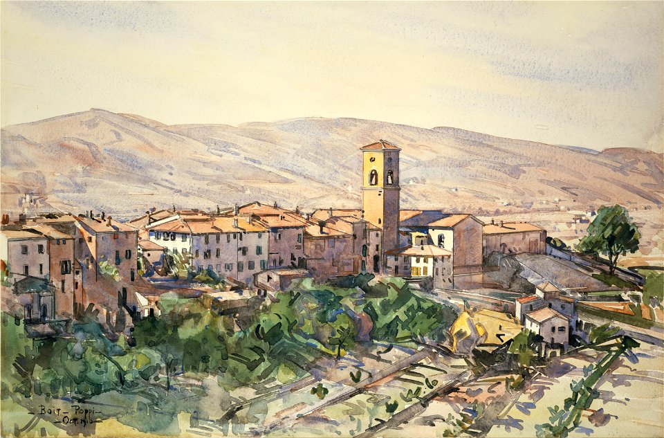 Edward Darley Boit - Poppi in the Casentino, Tuscany - Google Art Project